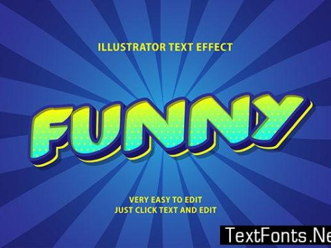 Text Effect - Funny Modern Cartoon