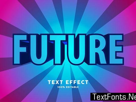 Text Effect - Future Comic Zoom