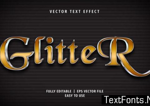 Text Effect - Glitter Text Style