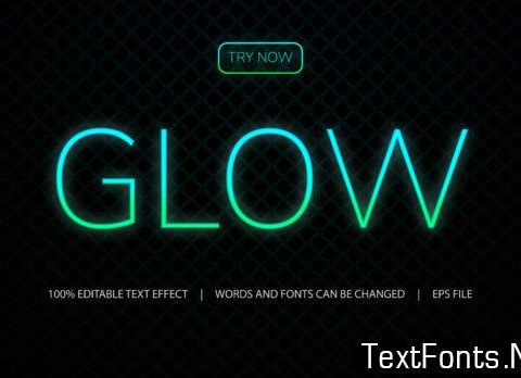 Text Effect - Glow in the Dark