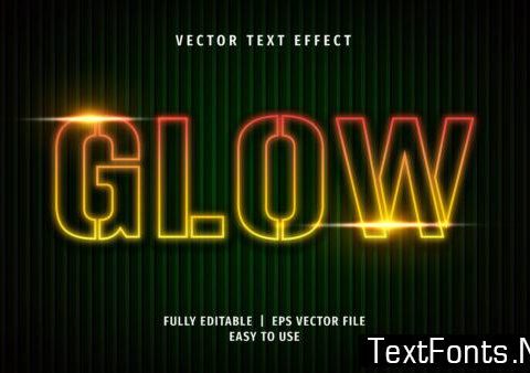 Text Effect - Glow Text Style