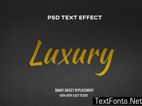 Text Effect - Gold Paper Luxury