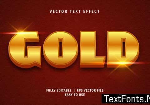 Text Effect - Gold Text Style