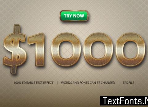 Text Effect - Golden and Luxury