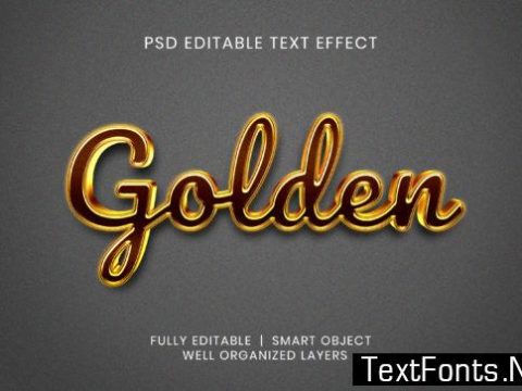 Text Effect - Golden Text Style