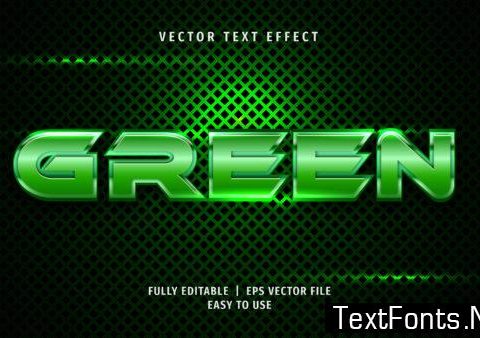 Text Effect - Green Text Style