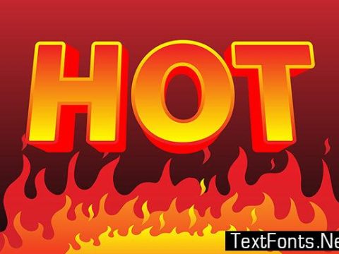 Text Effect - Hot Fire Text Style