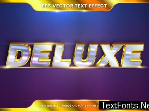 Text Effect in 3D Deluxe Words