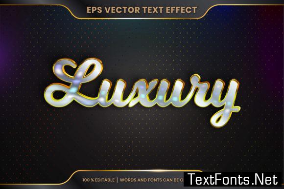 Text Effect in 3D Luxury Words