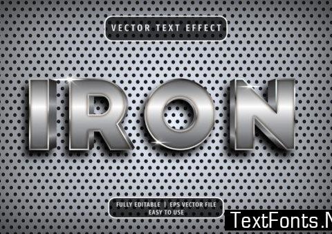 Text Effect - Iron Text Style