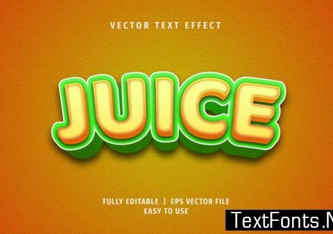 Text Effect - Juice Text Style