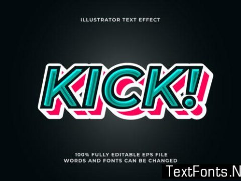 Text Effect - Kick