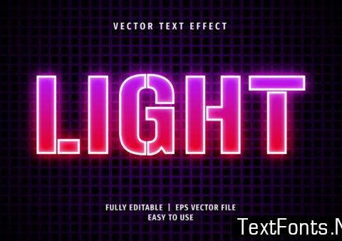 Text Effect - Light Text Style