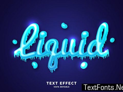 Text Effect - Liquid Style Text