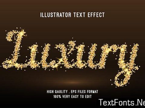 Text Effect - Luxury Gold Glitter