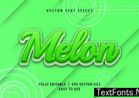 Text Effect - Melon Text Style