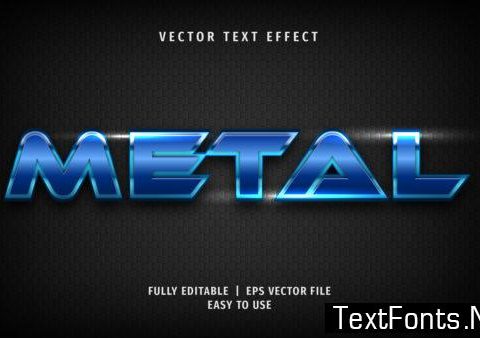 Text Effect - Metal Text Style