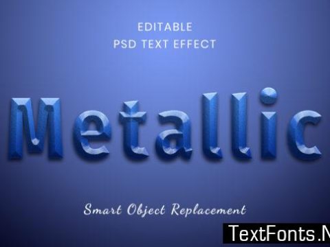 Text Effect - Metallic Text  Style