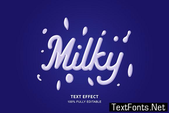 Text Effect - Milk Style Lettering