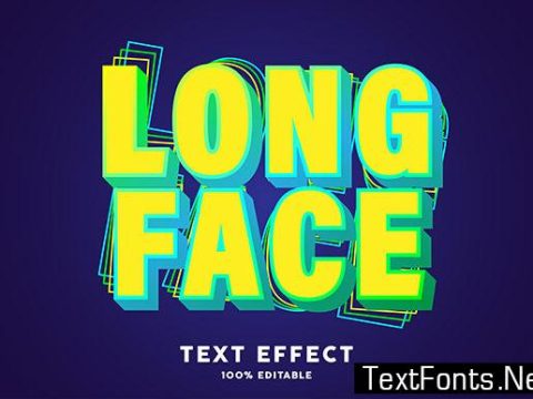 Text Effect - Modern Green Style