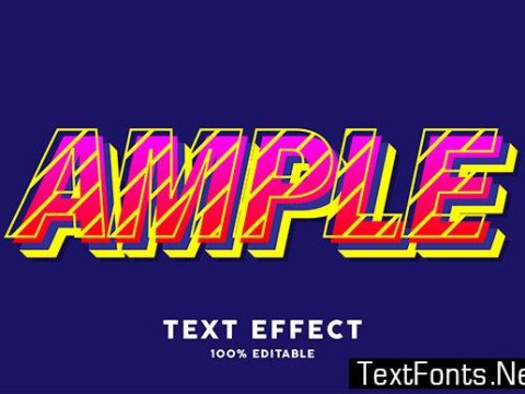 Text Effect - Modern Pop Art Style