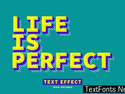 Text Effect - Modern Pop Art Style