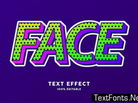 Text Effect - Modern Pop Art Style