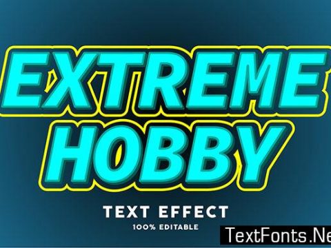 Text Effect - Modern Sticker Pop Art