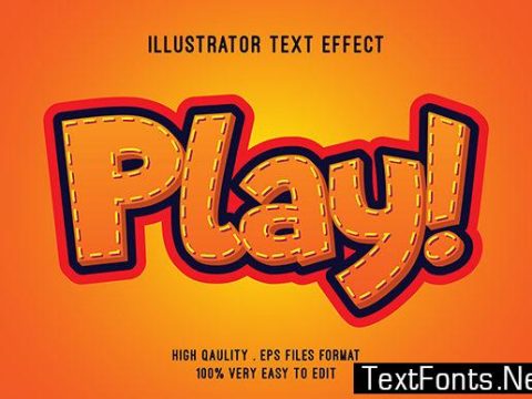 Text Effect - Modern Sticker Text Style