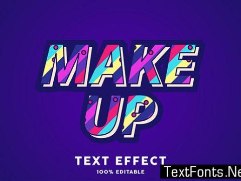 Text Effect - Modern Strip Lines Style