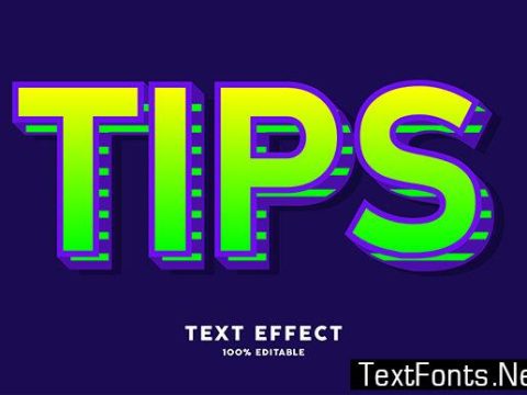 Text Effect - Modern Style Gradient