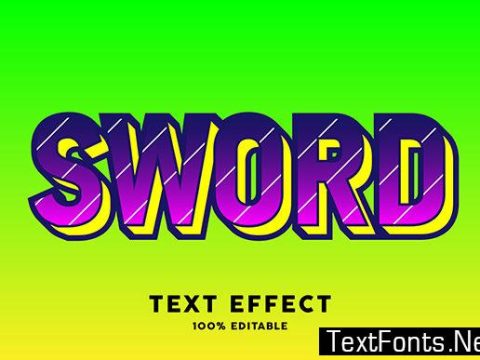 Text Effect - Modern Style Pop Art