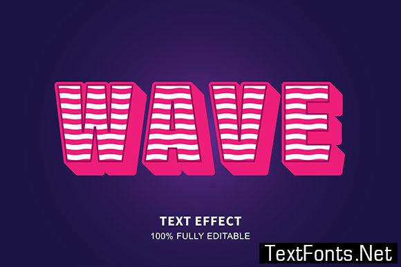 Text Effect - Modern Style with Wavy 3676797