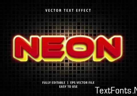 Text Effect - Neon Text Style