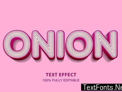 Text Effect - Onion Spices Style