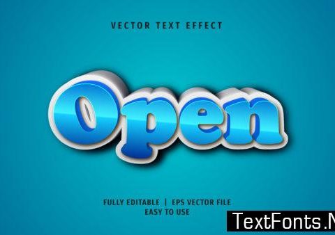 Text Effect - Open Text Style