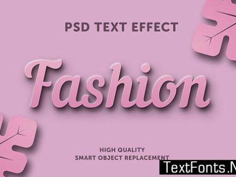 Text Effect - Pink Minimal Style