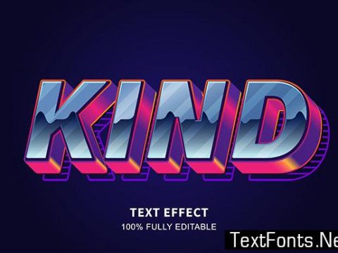 Text Effect - Retro 80's Style