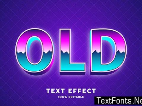 Text Effect - Retro 80's Text