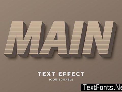 Text Effect - Retro Color Style