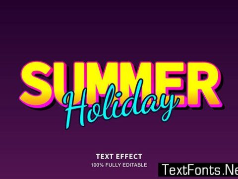 Text Effect - Retro Modern Style