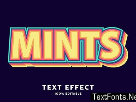 Text Effect - Retro Modern Style