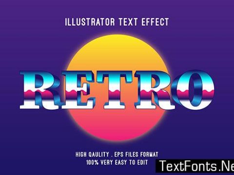 Text Effect - Retro Style Text