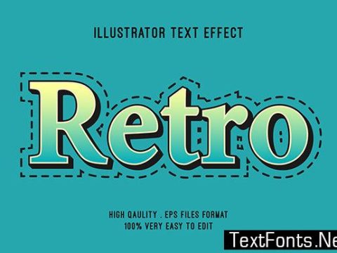 Text Effect - Retro Style Text