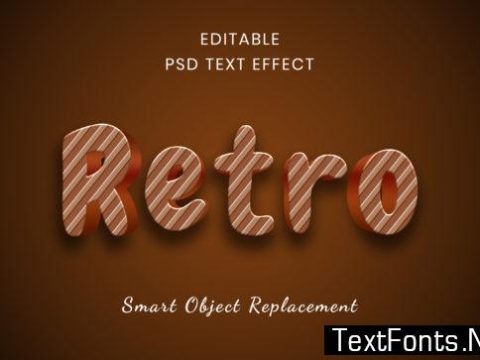 Text Effect - Retro Text Style