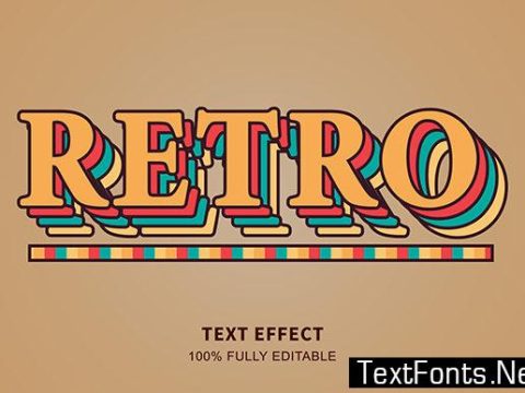 Text Effect - Retro Vintage