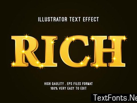 Text Effect - Rich Gold Text Style