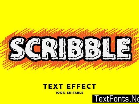 Text Effect - Scribble Yellow Effect