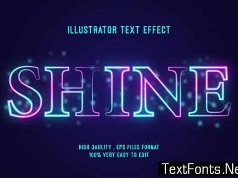 Text Effect - Shine Style Effect