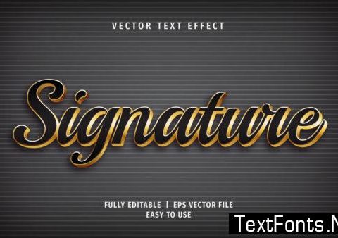 Text Effect - Signature Text Style